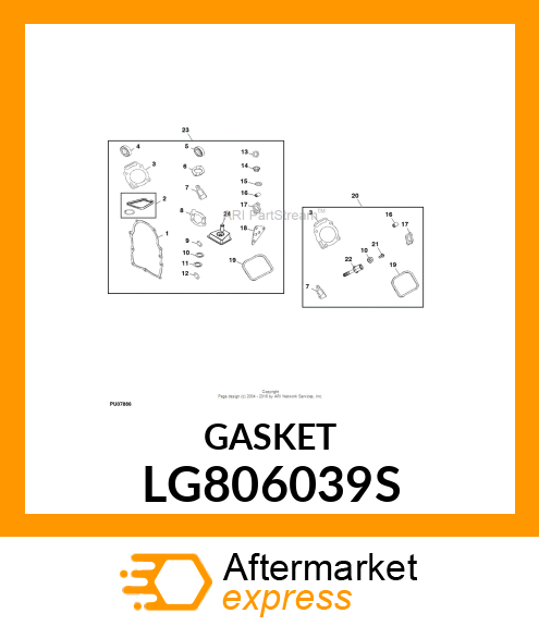 GASKET, ROCKER COVER LG806039S