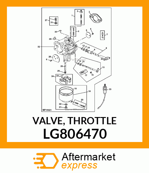 VALVE, THROTTLE LG806470