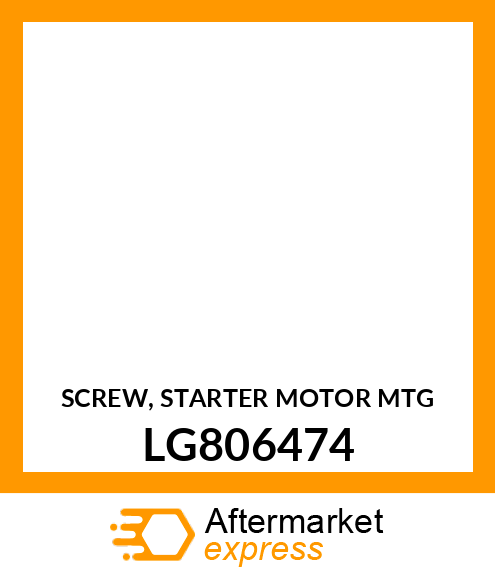 SCREW, STARTER MOTOR MTG LG806474