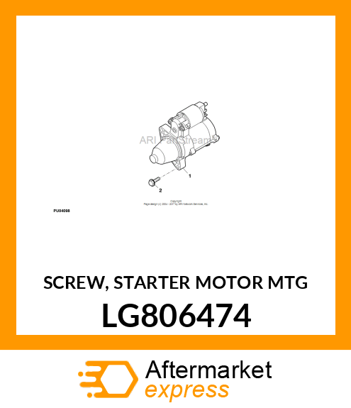 SCREW, STARTER MOTOR MTG LG806474