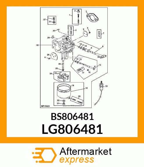 GASKET, FLOAT BOWL LG806481