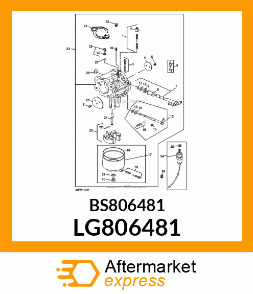 GASKET, FLOAT BOWL LG806481