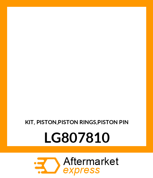 KIT, PISTON,PISTON RINGS,PISTON PIN LG807810