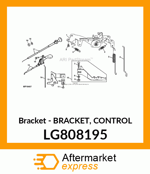 Bracket - BRACKET, CONTROL LG808195