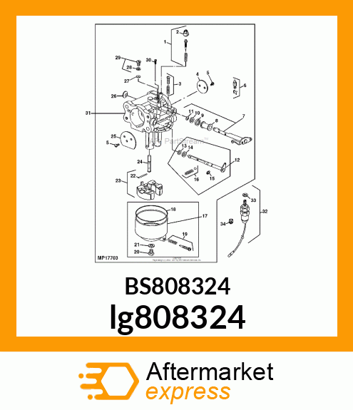 CARBURETOR KIT lg808324