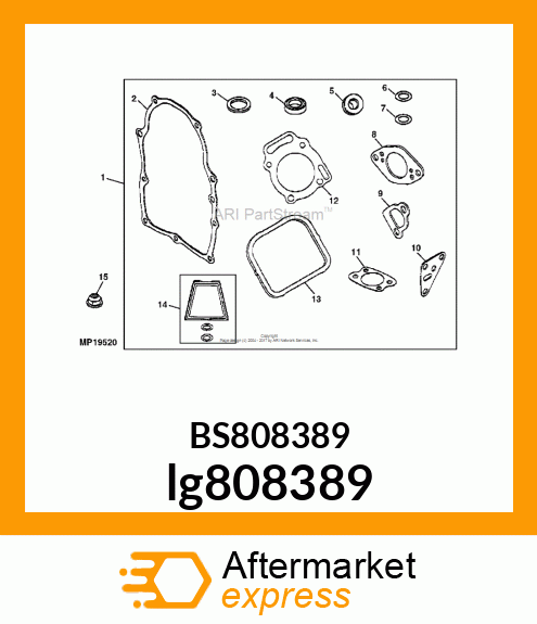 GASKET KIT lg808389