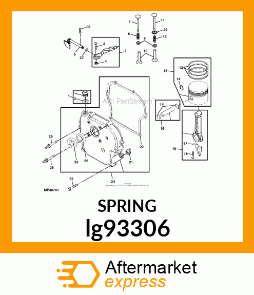 COTTER PIN, PIN, SPRING LOCKING lg93306