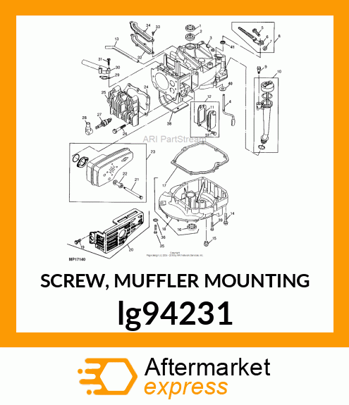 SCREW, MUFFLER MOUNTING lg94231