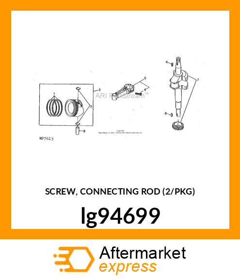 SCREW, CONNECTING ROD (2/PKG) lg94699