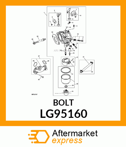 SCREW, SCREW, INTAKE MANIFOLD LG95160