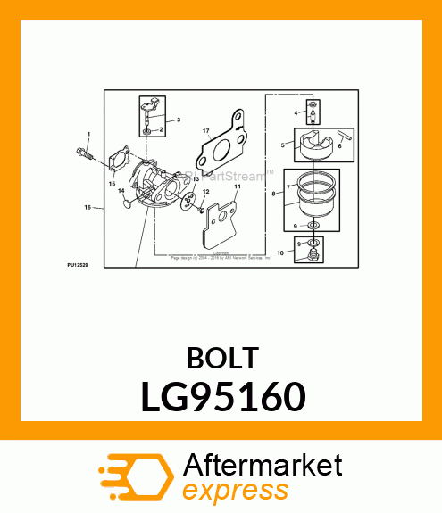 SCREW, SCREW, INTAKE MANIFOLD LG95160