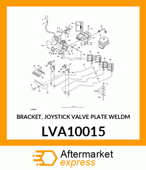 BRACKET, JOYSTICK VALVE PLATE WELDM LVA10015