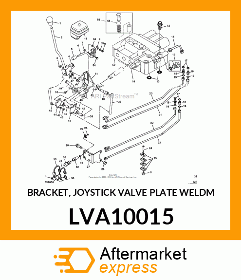 BRACKET, JOYSTICK VALVE PLATE WELDM LVA10015