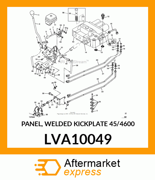 PANEL, WELDED KICKPLATE 45/4600 LVA10049