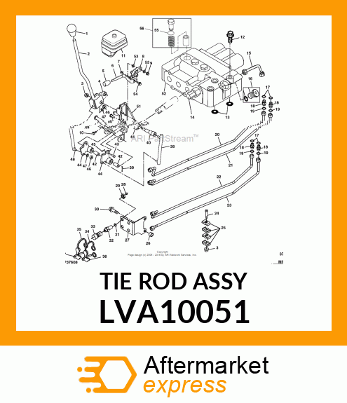 TIE ROD ASSEMBLY, ROD, FIXED BUCKET LVA10051