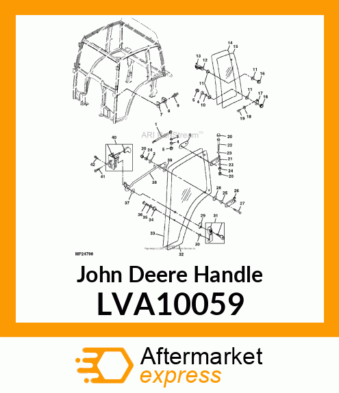 HANDLE, HANDLE, DOOR LVA10059