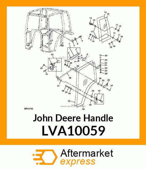 HANDLE, HANDLE, DOOR LVA10059