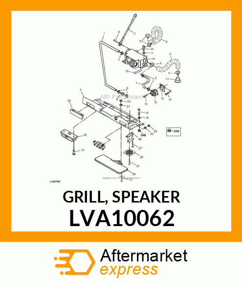 GRILL, SPEAKER LVA10062