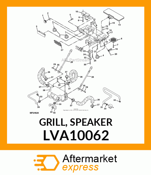 GRILL, SPEAKER LVA10062