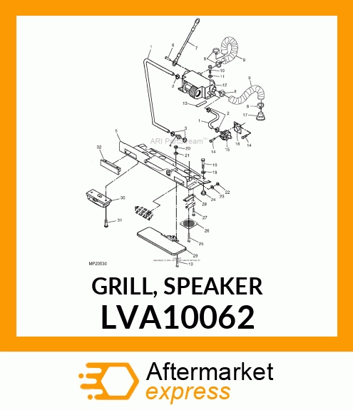 GRILL, SPEAKER LVA10062