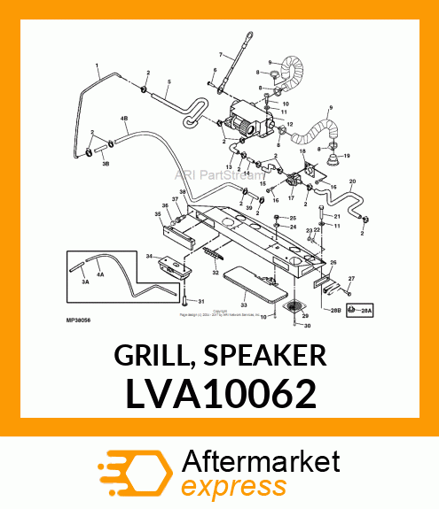 GRILL, SPEAKER LVA10062