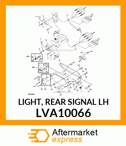 LIGHT, REAR SIGNAL LH LVA10066