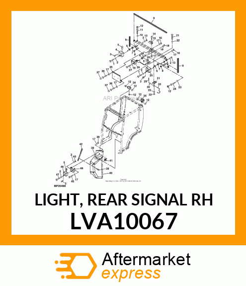 LIGHT, REAR SIGNAL RH LVA10067