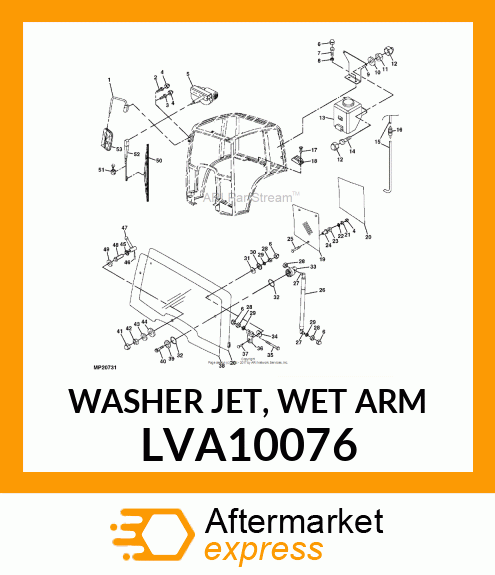 WASHER JET, WET ARM LVA10076