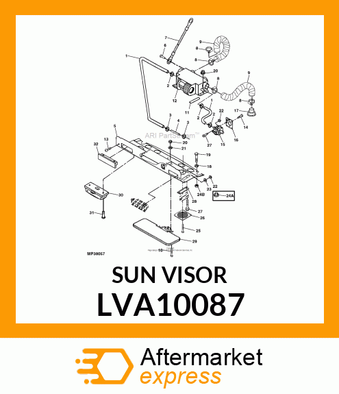 SUN VISOR LVA10087