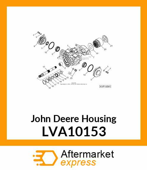 HOUSING, PUMP 70360 LVA10153