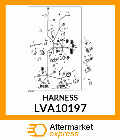 HARNESS, WIRING LVA10197