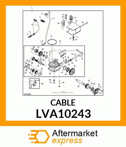 HARNESS, WIRING MID PTO, 4200 LVA10243