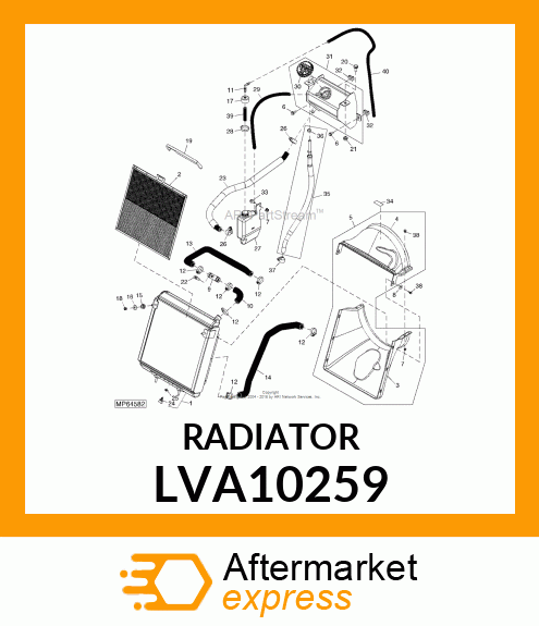 RADIATOR, RADIATOR LVA10259