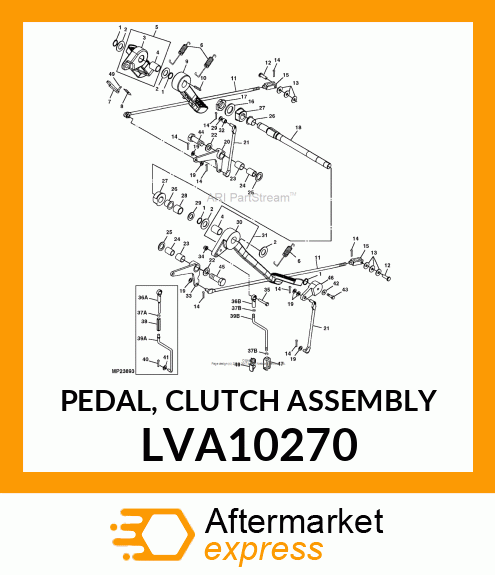 PEDAL, CLUTCH ASSEMBLY LVA10270