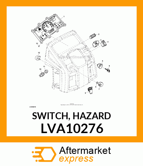 SWITCH, HAZARD LVA10276