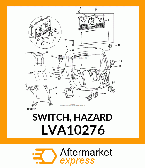 SWITCH, HAZARD LVA10276