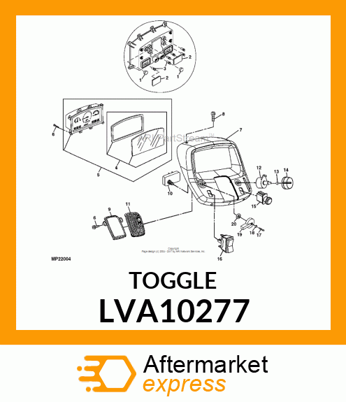 SWITCH, CRUISE CONTROL ROCKER LVA10277