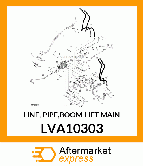 LINE, PIPE,BOOM LIFT MAIN LVA10303