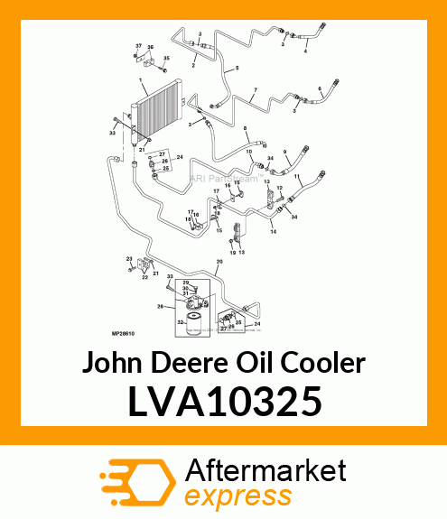 COOLER, OIL 45/46/4700 LVA10325