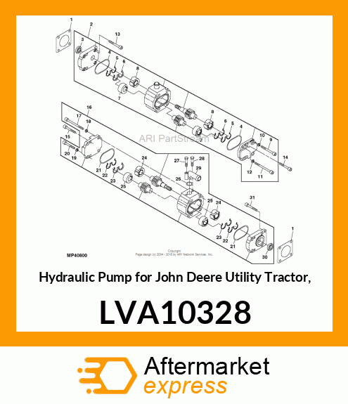 PUMP, GEAR 11.9CC LVA10328