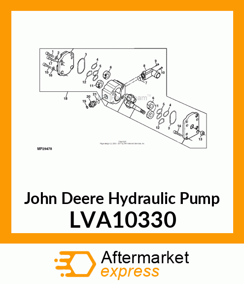 PUMP, GEAR 8.2CC LVA10330