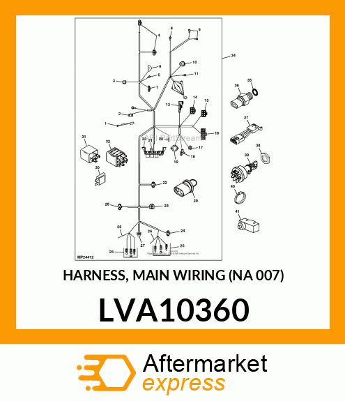 HARNESS, MAIN WIRING (NA 007) LVA10360