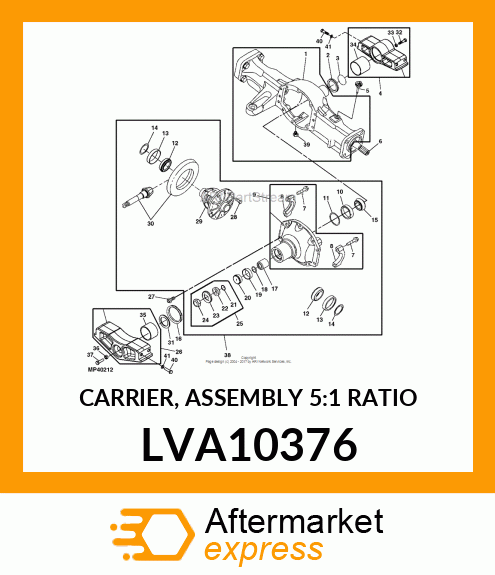 CARRIER, ASSEMBLY (5:1 RATIO) LVA10376