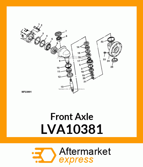 Front Axle LVA10381