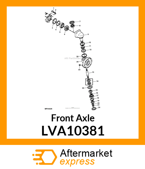 Front Axle LVA10381