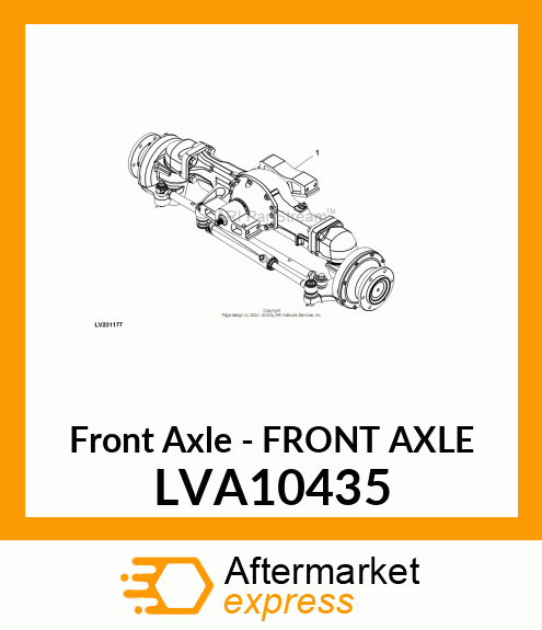 Front Axle LVA10435