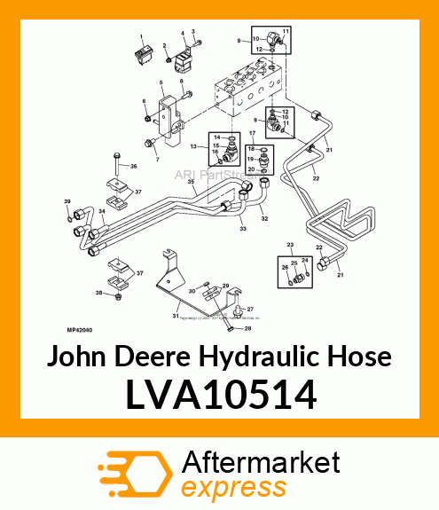 TUBE, HYDRAULIC DIVERTER B1 TO LOAD LVA10514