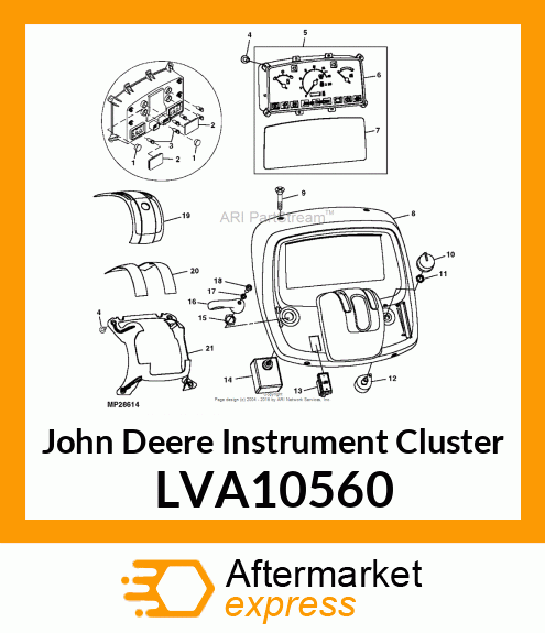 CLUSTER, INSTRUMENT ASSY NA LVA10560