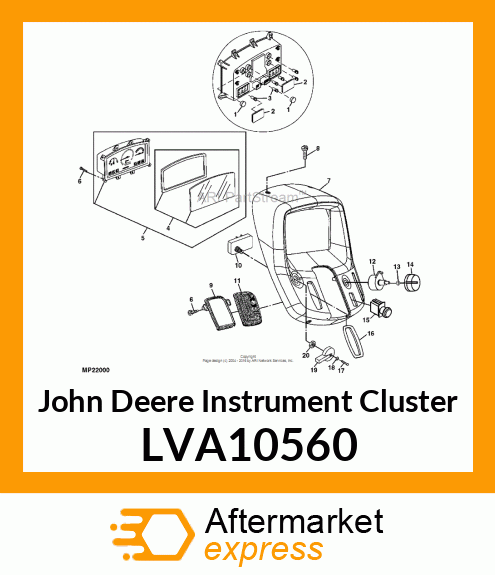 CLUSTER, INSTRUMENT ASSY NA LVA10560