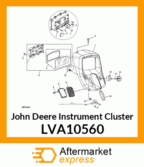 CLUSTER, INSTRUMENT ASSY NA LVA10560